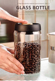 Vacuum Sealed Glass Jar – Airtight Coffee, Tea & Food Storage
