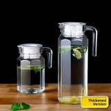 Heat-Resistant Glass Water Bottle – Large Capacity for Hot & Cold Beverages