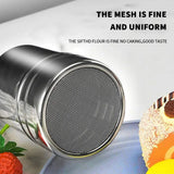 Kitchen Stainless Steel Powder Duster – Salt, Sugar, Pepper & Cocoa Shaker Container