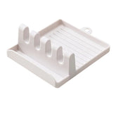 Kitchen Spoon Holder & Spatula Rest – Non-Slip Plastic Utensil Organizer