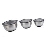 Stainless Steel Mixing Bowls with Lids & Graters – Kitchen Storage Set
