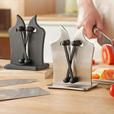 Knife Sharpener – Easy & Safe Kitchen Sharpening Tool for Chef’s and Damascus Knives