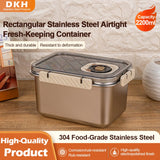 MTM 2200ml Stainless Steel Food Storage Container – Leak-Proof Airtight Bento Box with Lockable Clip