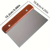 Stainless Steel Dough Scraper & Vegetable Chopper – Multipurpose Baking Tool