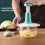Manual Press Garlic Paste Processor β Multifunctional Vegetable Slicer & Household Meat Grinder