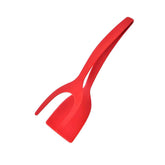 2 in 1 Grip & Flip Spatula Tongs – Nylon Non-Stick Egg & Pancake Flipper