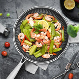 Whole Body Tri-Ply Stainless Steel Frying Pan – 316 Steel Honeycomb Wok for All Stoves