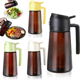 16oz / 470ML Light-Blocking Brown Oil Sprayer – 2-in-1 Olive Oil Dispenser Bottle