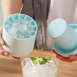 Food-Grade Silicone Ice Cylinder Mold – Quick Freeze Ice Cups & Storage Box