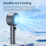 Outdoor Portable Mini Fan – Handheld USB Rechargeable Fan with LED Display