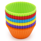 24Pcs Silicone Cupcake Baking Cups – Reusable Muffin & Cupcake Liners
