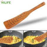 Wooden Filter Shovel Spatula β Non-Stick Frying & Steak Cooking Tool with Drain Holes