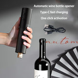Automatic Electric Wine Bottle Opener – USB Rechargeable One-Click Corkscrew