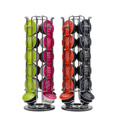 LMETJMA 360° Rotating Dolce Gusto Coffee Capsule Holder – Stainless Steel Storage Stand (JT222)