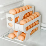 Large Capacity Automatic Egg Roller – 4-Tier Refrigerator Egg Storage Box