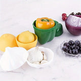 Plastic Food Storage Box β Sealed Vegetable & Fruit Organizer for Onion, Garlic, Green Pepper