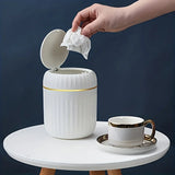 Mini Desktop Trash Can with Lid β Small Garbage Waste Bin Organizer for Office & Bedroom