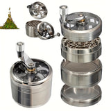 Manual Nut & Hard Spice Grinder – Stainless Steel Crusher for Nutmeg, Ginger & Peppercorn