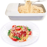 FEB.WIND Plastic Pasta Box – Reusable Spaghetti & Vegetable Steamer with Strainer