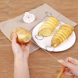 Whirlwind Potato Spiral Cutter – Potato Tower Making Machine & Creative Vegetable Slicer
