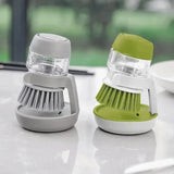 Dish Brush with Soap Dispenser โ Multi-Use Palm Scrub Brush with Tray
