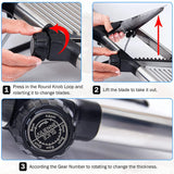 LMETJMA Adjustable Mandoline Slicer – Stainless Steel Vegetable Cutter & Chopper