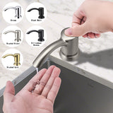 Samodra Nickel Soap Dispenser โ 360ml Black Kitchen Sink Liquid Soap Pump