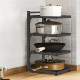 Adjustable Kitchen Shelf – 2-4 Tier Space-Saving Pot & Kitchenware Rack
