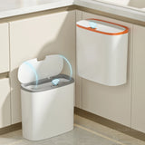 14L Smart Sensor Trash Can Wall Mounted – Waterproof Touchless Waste Bin for Bathroom & Kitchen