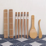 9-Piece DIY Sushi Maker Kit – Bamboo Rice Molds & Cooking Tools