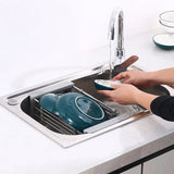 Scalable Sink Rack Dish Drying Rack – Kitchen Storage & Tableware Organizer