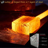 8" Professional Chef Knife – 67-Layer VG10 Damascus Steel with Stabilized Colored Wood Handle