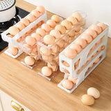 Large Capacity Automatic Egg Roller – 4-Tier Refrigerator Egg Storage Box