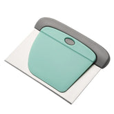 2-in-1 Stainless Steel Dough Scraper Set – Pastry & Bowl Scraper for Bread, Cake & Pizza Baking