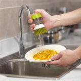 Dish Brush with Soap Dispenser โ Multi-Use Palm Scrub Brush with Tray
