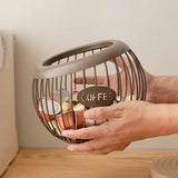 Multifunctional Iron Coffee Capsule Organizer – Creative Fruit & Snack Storage Rack