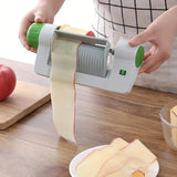 Manual Vegetable & Fruit Slicer – Multi-Function Safety Peeler & Corer