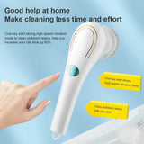 5-in-1 Electric Cleaning Brush – Multifunctional Kitchen & Bathroom Scrubber