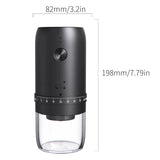 Portable USB Electric Coffee Bean Grinder – Rechargeable Mini Burr Grinder with 40 Gears