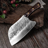 InLeung Handmade Forged Chef Knife – High-Carbon Butcher Cleaver & Bone Chopper