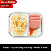 Glass Lunch Box with Lid – Sealed Fresh-Keeping Bento Container for Students, Picnic, and Microwave Use