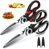 Premium Stainless Steel Kitchen Scissors, Heavy-Duty Blade for Meat, Fish & Bones