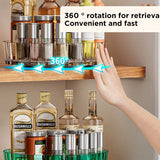 Rotating Spice Rack Turntable – 360° Kitchen & Cosmetic Organizer