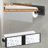 Self-Adhesive Paper Towel Holder No-Punch – Stainless Steel Roll Holder for Kitchen & Bathroom