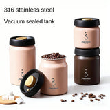 Vacuum Coffee Bean Storage Container – Stainless Steel Airtight & Light-Proof Canister