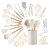 35-Piece Silicone Kitchen Utensil Set – Non-Stick Cooking Tools Kit