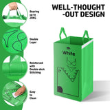 149L Recycling Bin – Foldable Waterproof Recyclable Garbage Bag Storage with Colorful Printing