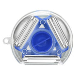 3-in-1 Magic Trio Peeler Set – Multi-Function Fruit & Vegetable Slicer, Shredder & Julienne Cutter