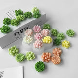 7pcs Succulent Flower Silicone Molds – 3D Cactus, Lotus & Rose DIY Craft Set