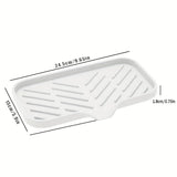 Sink Silicone Tray with Drain โ Soap & Sponge Storage Holder for Kitchen & Countertop